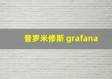 普罗米修斯 grafana